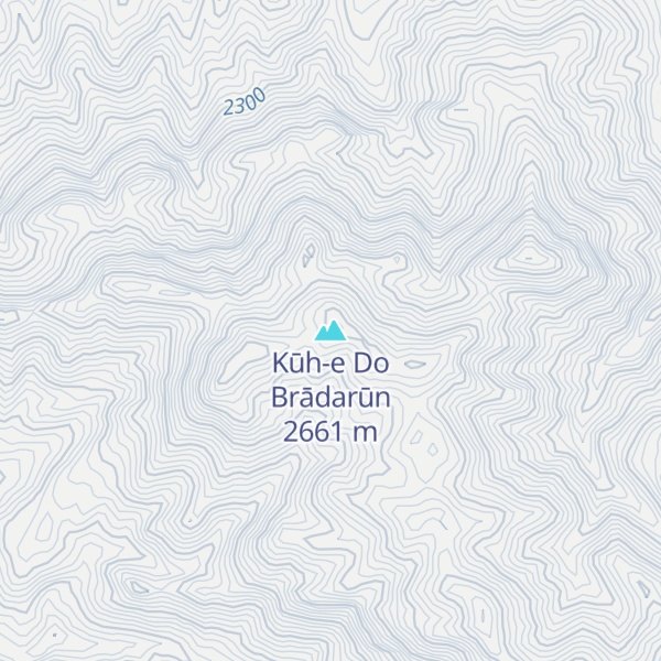 Map of Kūh-e Do Brādarūn