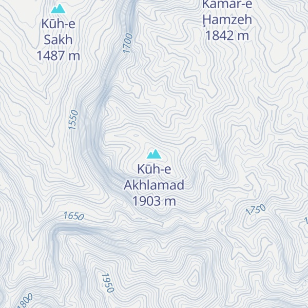 Map of Kūh-e Akhlamad