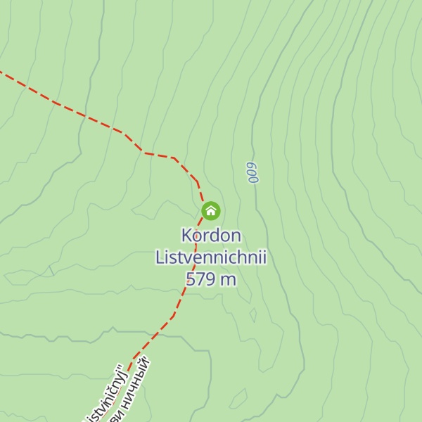 Map of Kordon Listvennichnii