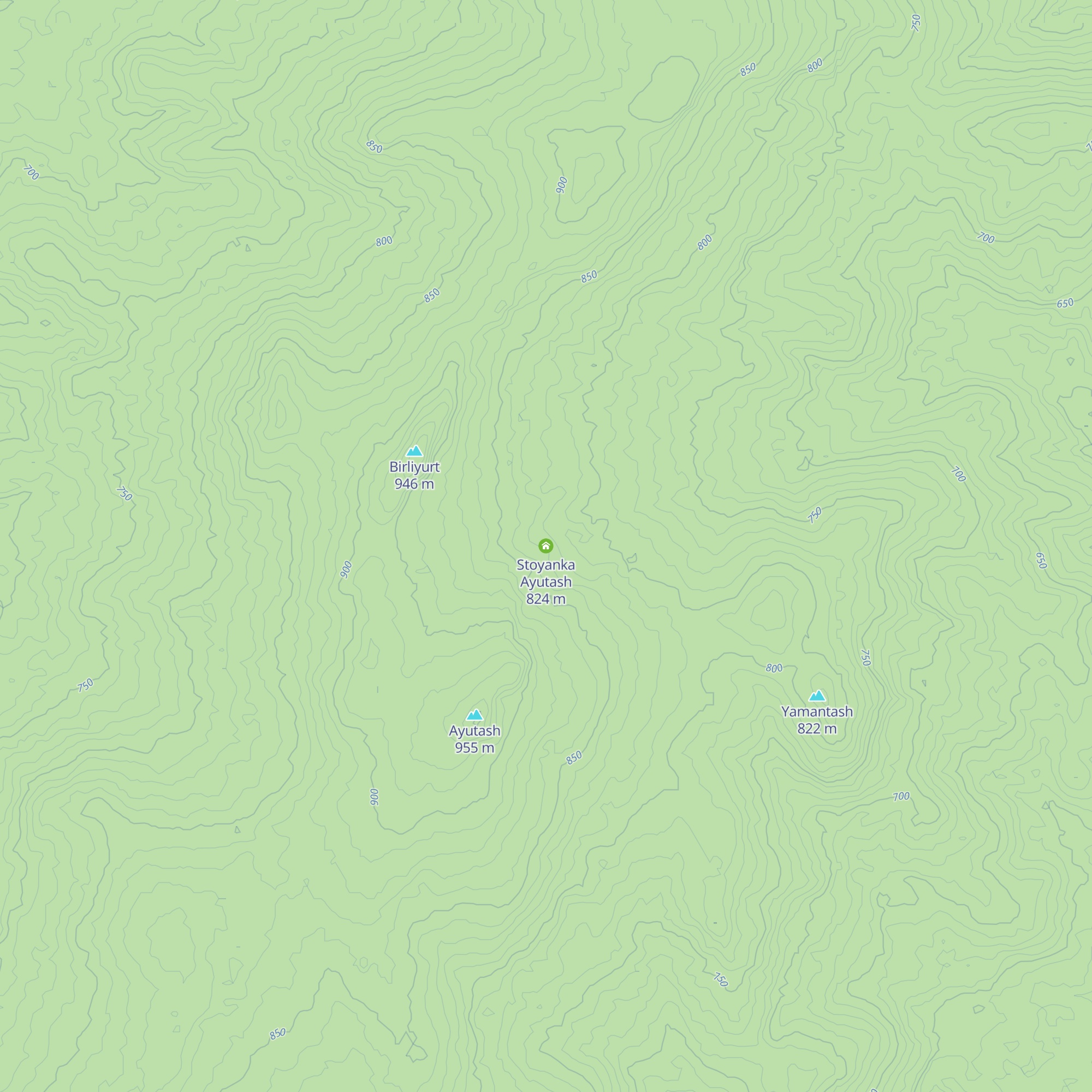 Stoyanka Ayutash map