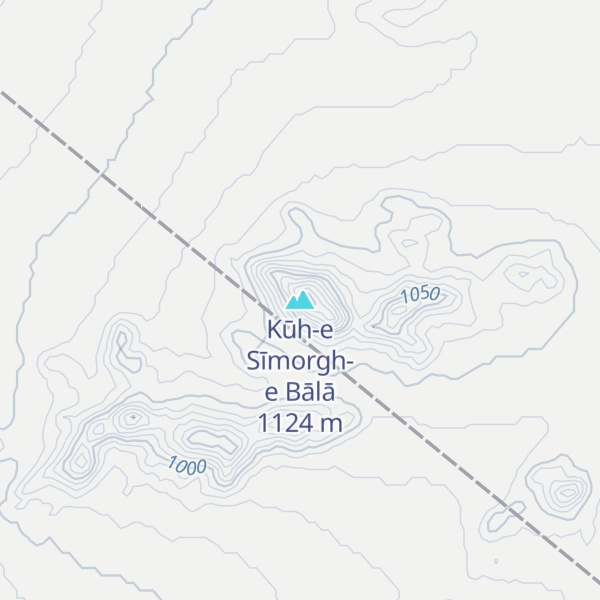 Map of Kūh-e Sīmorgh-e Bālā