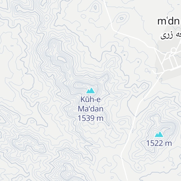 Map of Kūh-e Ma‘dan
