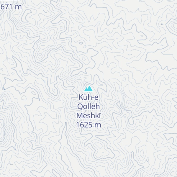 Map of Kūh-e Qolleh Meshkī