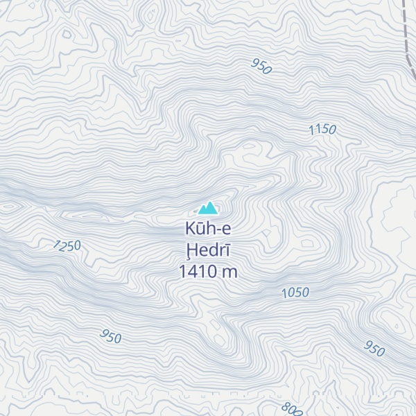 Map of Kūh-e Ḩedrī