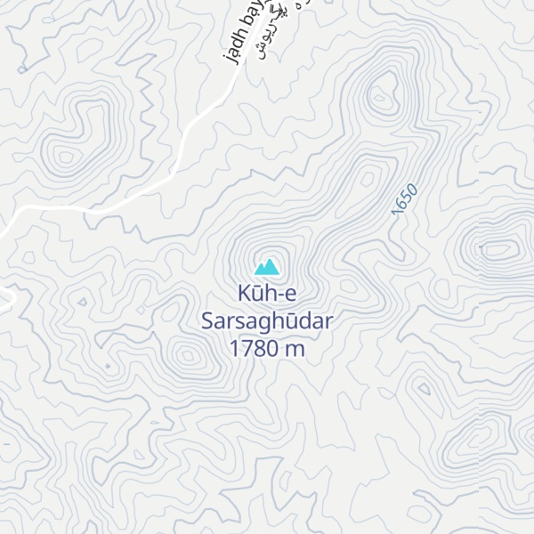 Map of Kūh-e Sarsaghūdar