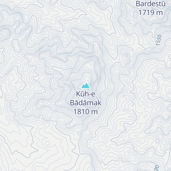 Map of Kūh-e Bādāmak