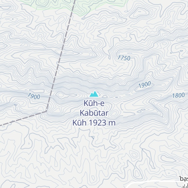 Map of Kūh-e Kabūtar Kūh