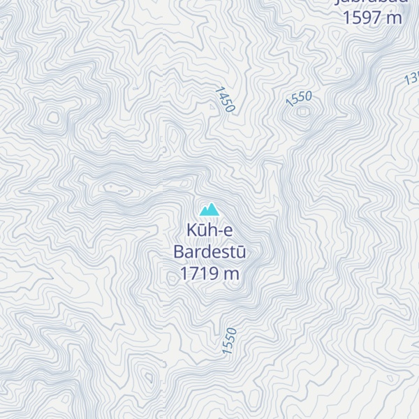 Map of Kūh-e Bardestū