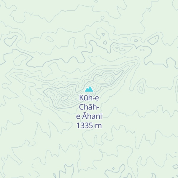 Map of Kūh-e Chāh-e Āhanī
