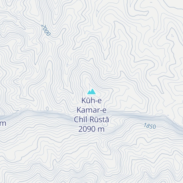 Map of Kūh-e Kamar-e Chīl Rūstā