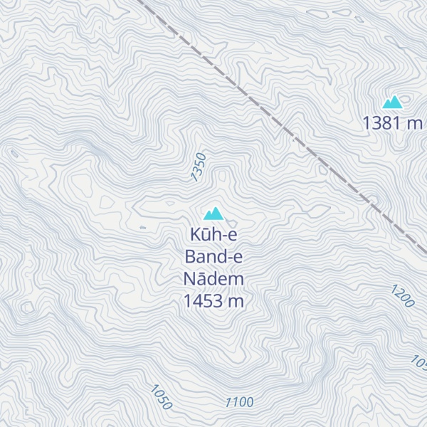 Map of Kūh-e Band-e Nādem