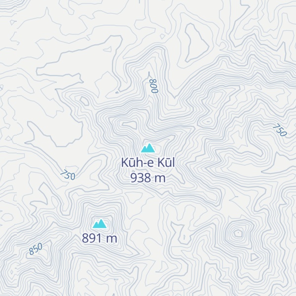 Map of Kūh-e Kūl