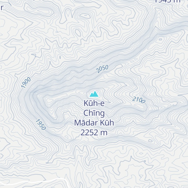 Map of Kūh-e Chīng Mādar Kūh