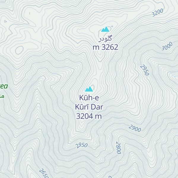 Map of Kūh-e Kūrī Dar
