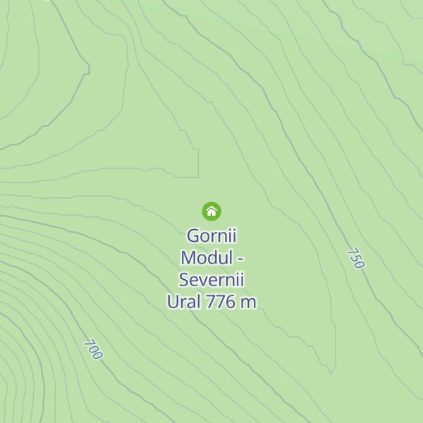 Map of Gornii Modul "Severnii Ural - Chuval"