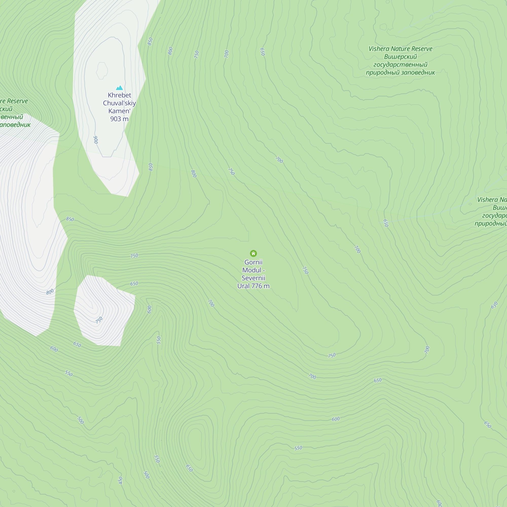 Gornii Modul - Severnii Ural map