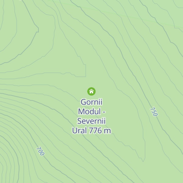 Map of Gornii Modul - Severnii Ural