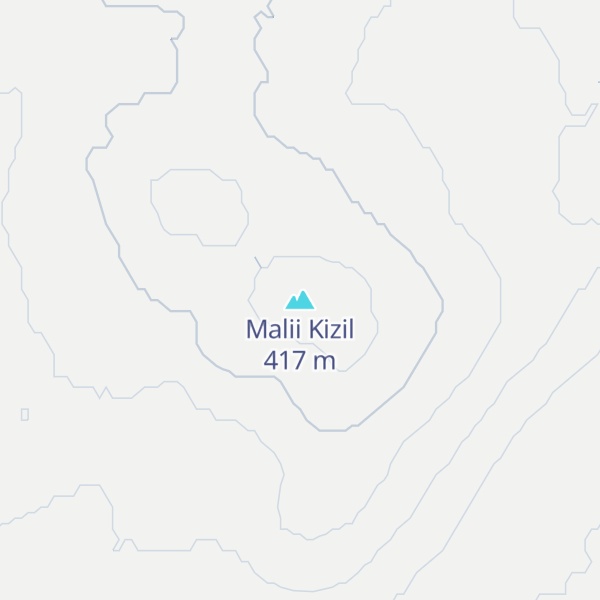 Map of Malii Kizil