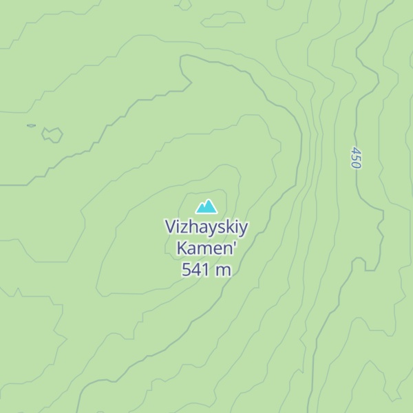 Map of Vizhayskiy Kamen'