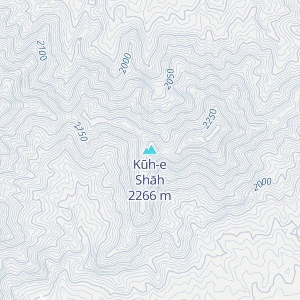 Map of Kūh-e Shāh