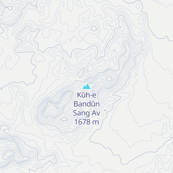 Map of Kūh-e Bandūn Sang Av