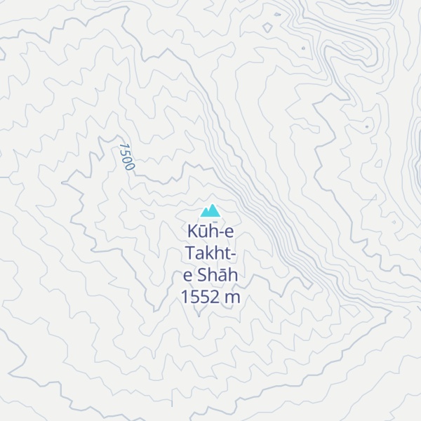 Map of Kūh-e Takht-e Shāh