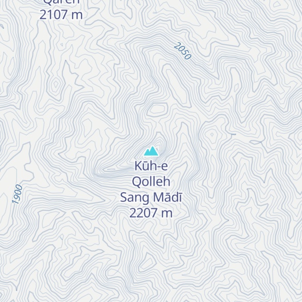 Map of Kūh-e Qolleh Sang Mādī