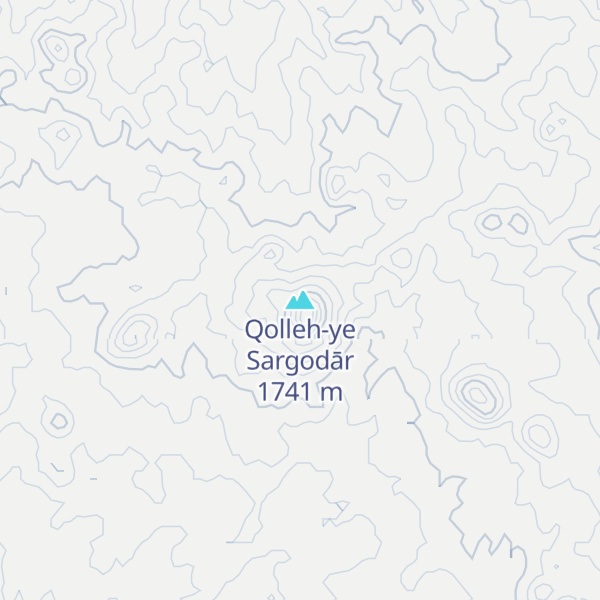 Map of Qolleh-ye Sargodār