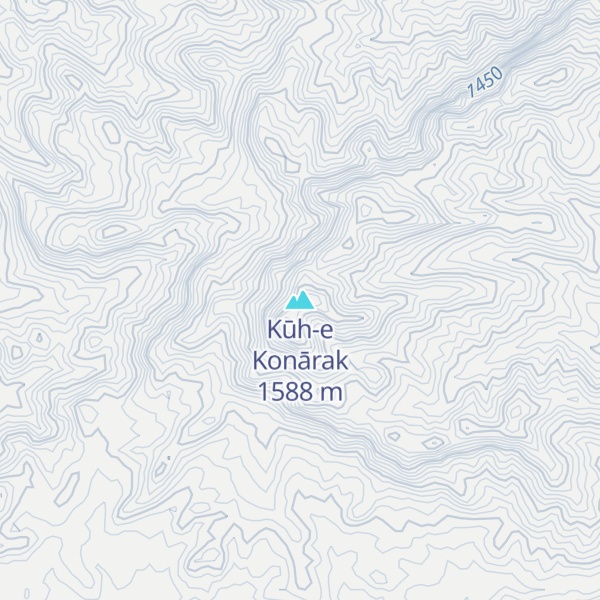 Map of Kūh-e Konārak