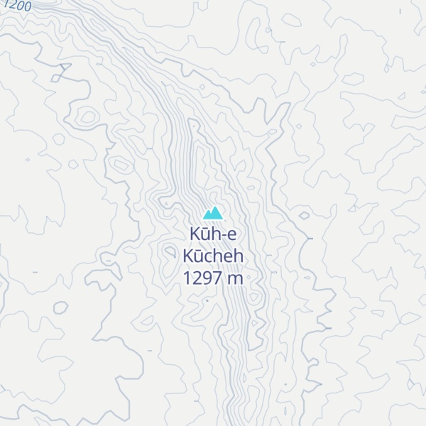Map of Kūh-e Kūcheh