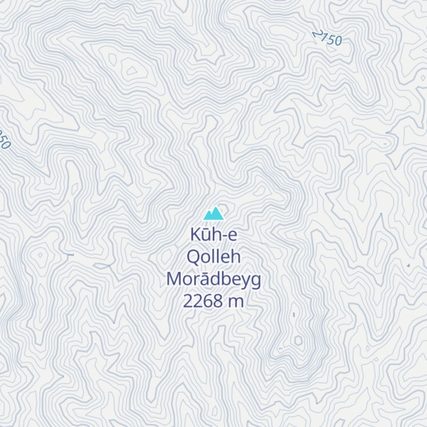 Map of Kūh-e Qolleh Morādbeyg