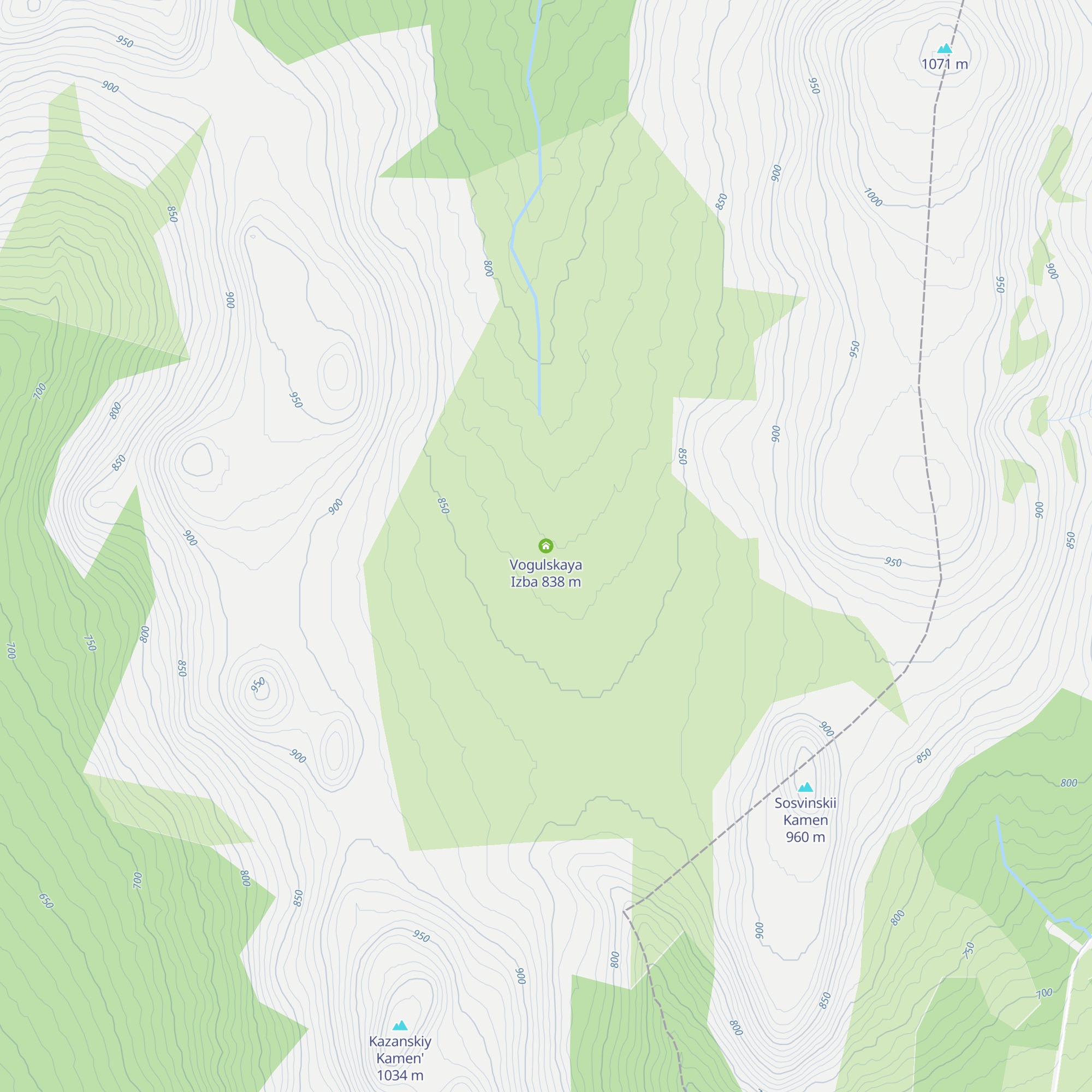 Vogulskaya Izba map