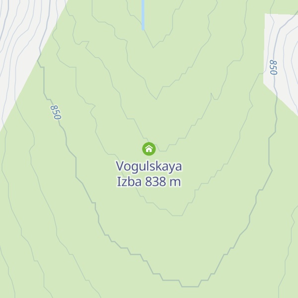Map of Vogulskaya Izba