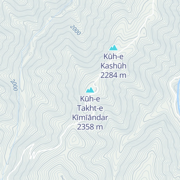 Map of Kūh-e Takht-e Kīmīāndar