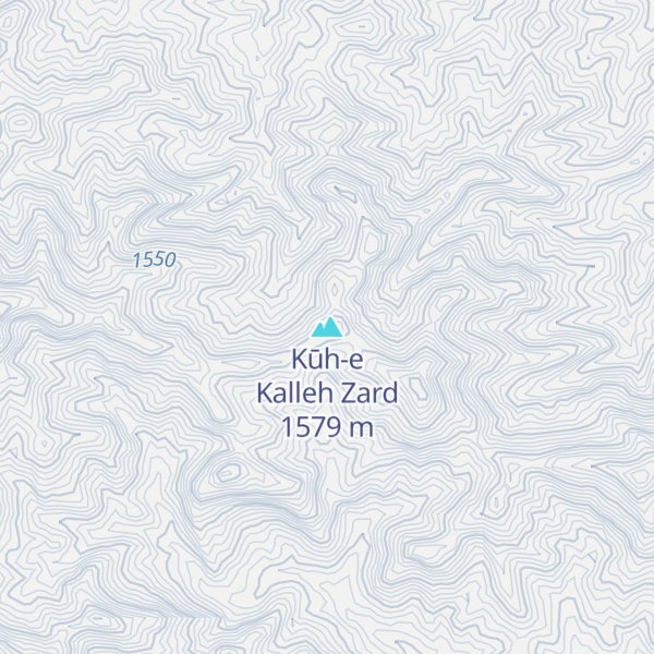 Map of Kūh-e Kalleh Zard