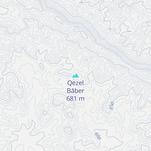 Map of Qezel Bāber