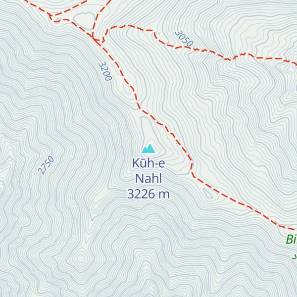 Map of Kūh-e Nahl