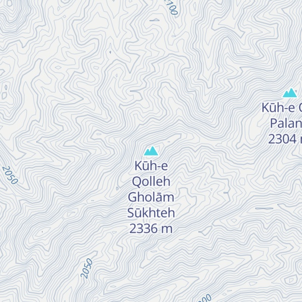 Map of Kūh-e Qolleh Gholām Sūkhteh