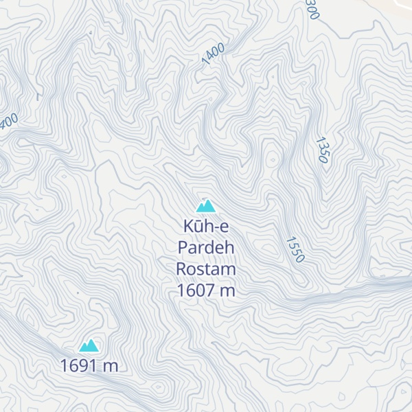 Map of Kūh-e Pardeh Rostam