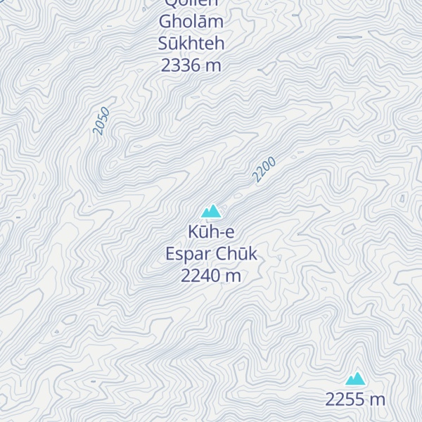Map of Kūh-e Espar Chūk