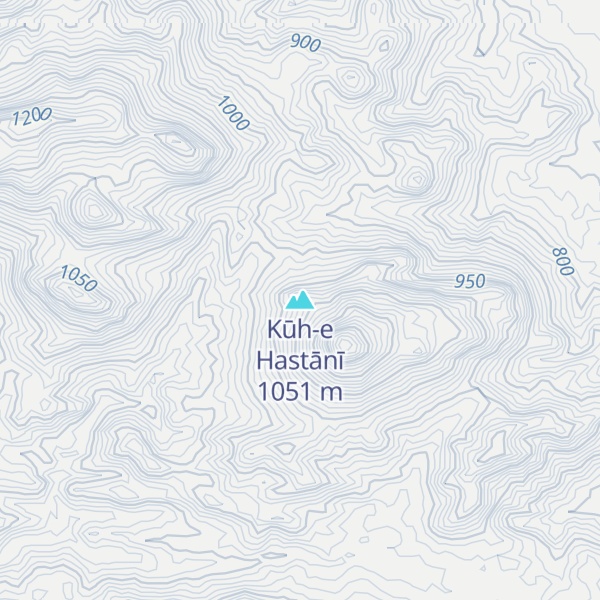 Map of Kūh-e Hastānī