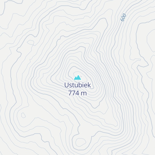 Map of Ustubiek
