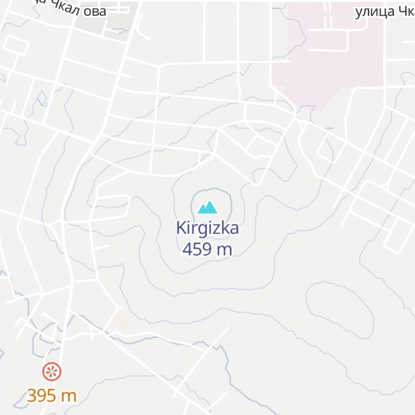 Map of Kirgizka
