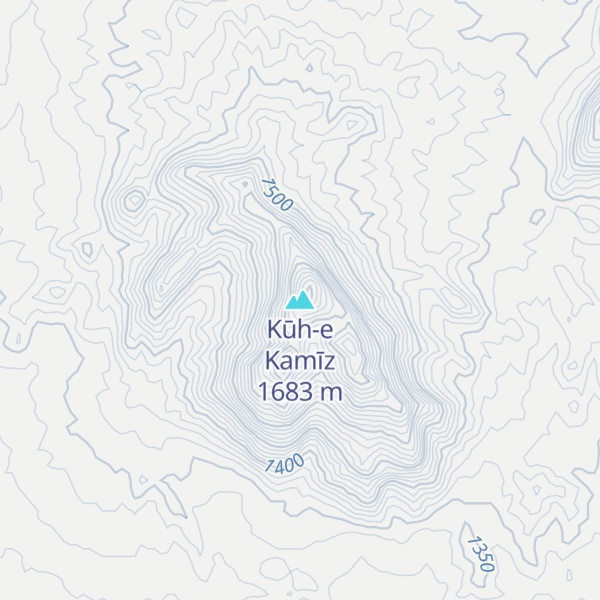 Map of Kūh-e Kamīz