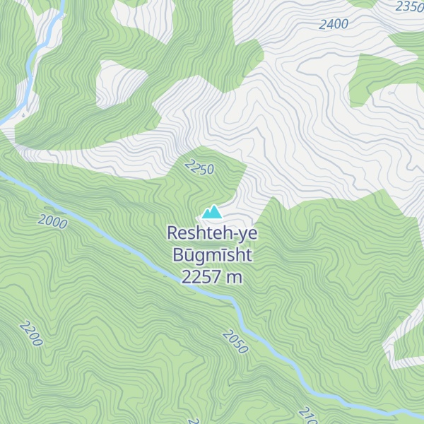 Map of Reshteh-ye Būgmīsht
