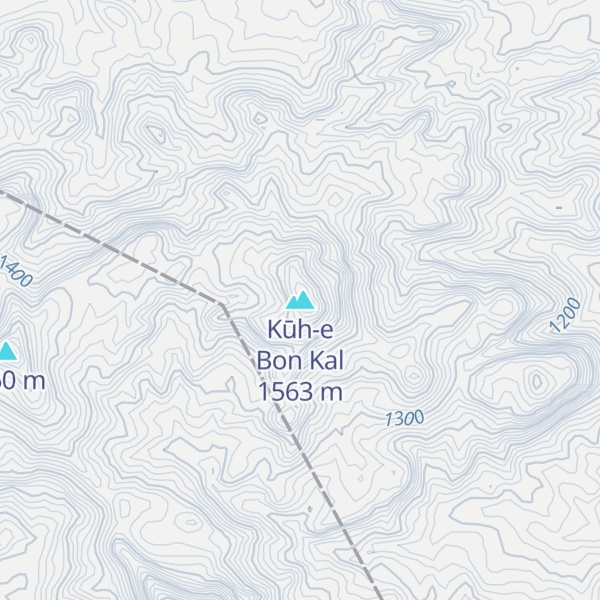 Map of Kūh-e Bon Kal