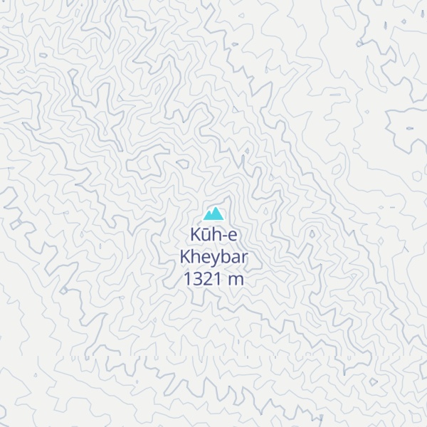 Map of Kūh-e Kheybar