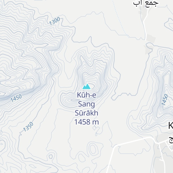 Map of Kūh-e Sang Sūrākh