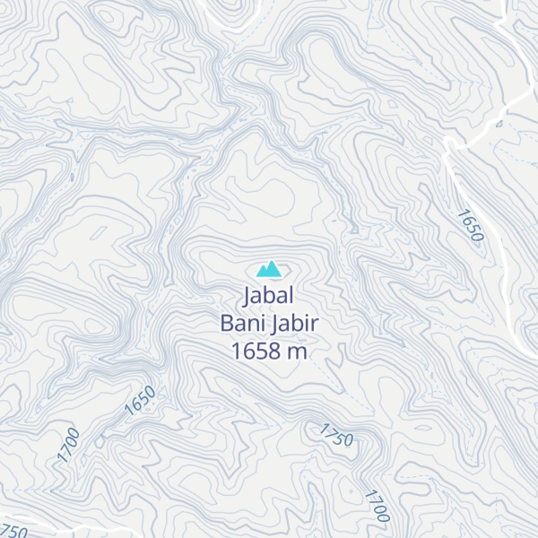 Map of Jabal Bani Jabir