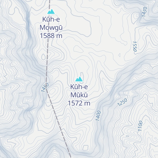 Map of Kūh-e Mūkū